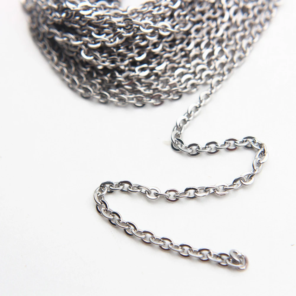 1pc Stainless Steel Twisted Cross Chain 5M Silver 0.25Cm Diy Jewelry Making Necklace Crafting Kit Durable Fade Resistant For
1pc Stainless Steel Twisted Cross Chain 5M Silver 0.25Cm Diy Jewelry Making Necklace Crafting Kit Durable Fade Resistant For