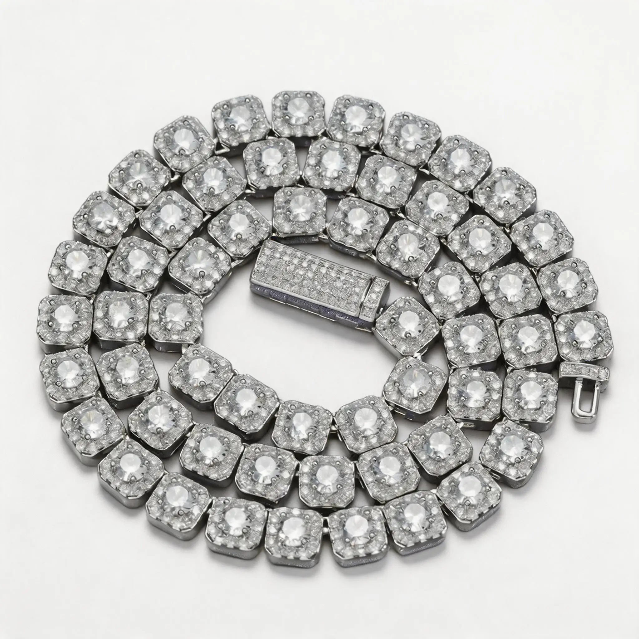 7MM 5A Zircon Cluster Tennis Chain Iced Out Square Sparkling CZ Link Necklace Hip Hop Jewelry Gift
7MM 5A Zircon Cluster Tennis Chain Iced Out Square Sparkling CZ Link Necklace Hip Hop Jewelry Gift