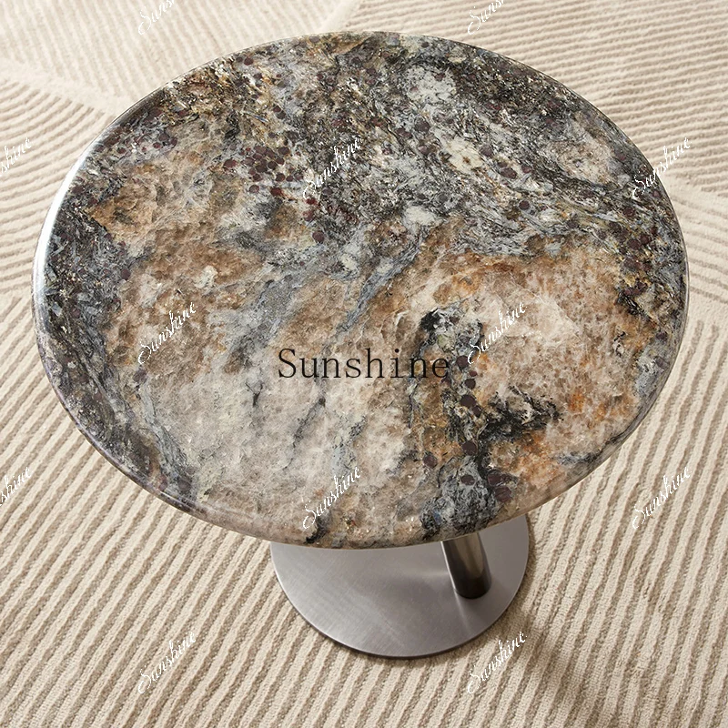 Italian minimalist natural marble edge, Nordic design, high-end household creative small round table TF
Italian minimalist natural marble edge, Nordic design, high-end household creative small round table TF