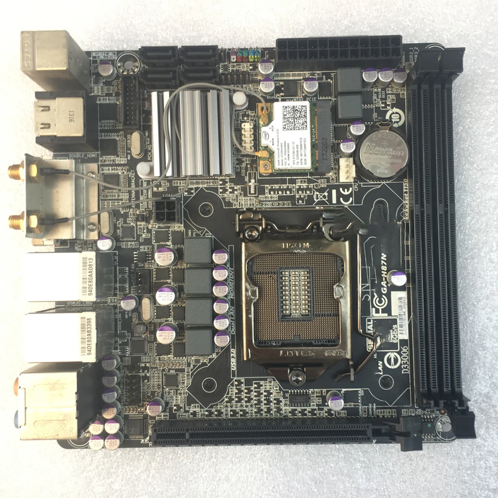 Материнская плата высокой надежности, 1150-контактная, ITX Mini, 17*17, DDR3, GA-H87N-Wifi
Материнская плата высокой надежности, 1150-контактная, ITX Mini, 17*17, DDR3, GA-H87N-Wifi