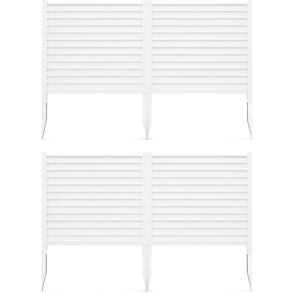 Happygrill 4 Panels Air Conditioner Fence, 44''W x 45''H PVC Vinyl Trash Can Pool Equipment Enclosure w/Metal Ground Stakes, Rea
Happygrill 4 Panels Air Conditioner Fence, 44''W x 45''H PVC Vinyl Trash Can Pool Equipment Enclosure w/Metal Ground Stakes, Rea