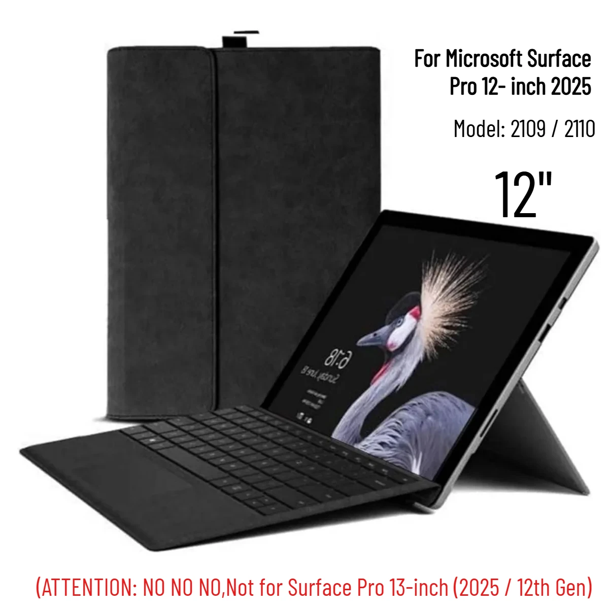 Portfolio Bag for Microsoft Surface Pro 12" 2025 Tablet Case Pu Leather with Tpu Shell Full Body Shockproof Case Model 2109 2110
Portfolio Bag for Microsoft Surface Pro 12" 2025 Tablet Case Pu Leather with Tpu Shell Full Body Shockproof Case Model 2109 2110