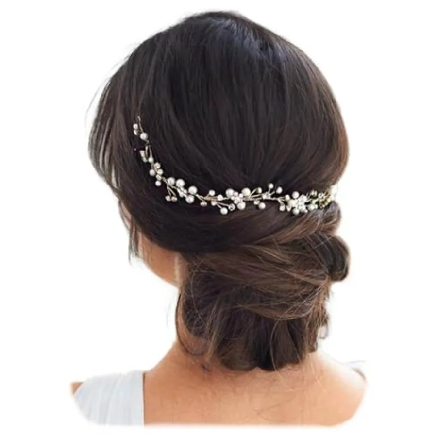 Bride Wedding Hair Vine Bridal Hair Accessories Pearl Hair Piece for Women
Bride Wedding Hair Vine Bridal Hair Accessories Pearl Hair Piece for Women