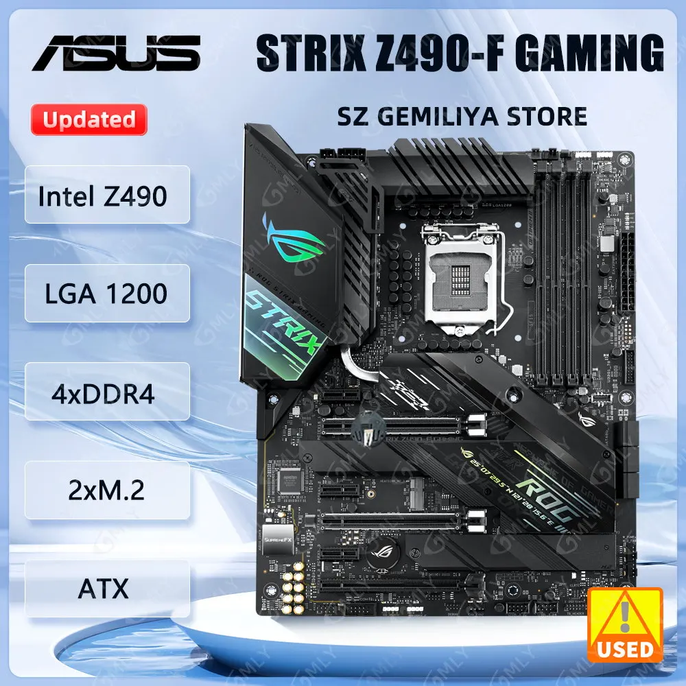 Игровая материнская плата ASUS ROG STRIX Z490-F LGA1200 DDR4 4800 МГц M.2 ATX Поддержка i9-11900K 10900 i7-11700F 10700 i5-11600K 10400
Игровая материнская плата ASUS ROG STRIX Z490-F LGA1200 DDR4 4800 МГц M.2 ATX Поддержка i9-11900K 10900 i7-11700F 10700 i5-11600K 10400