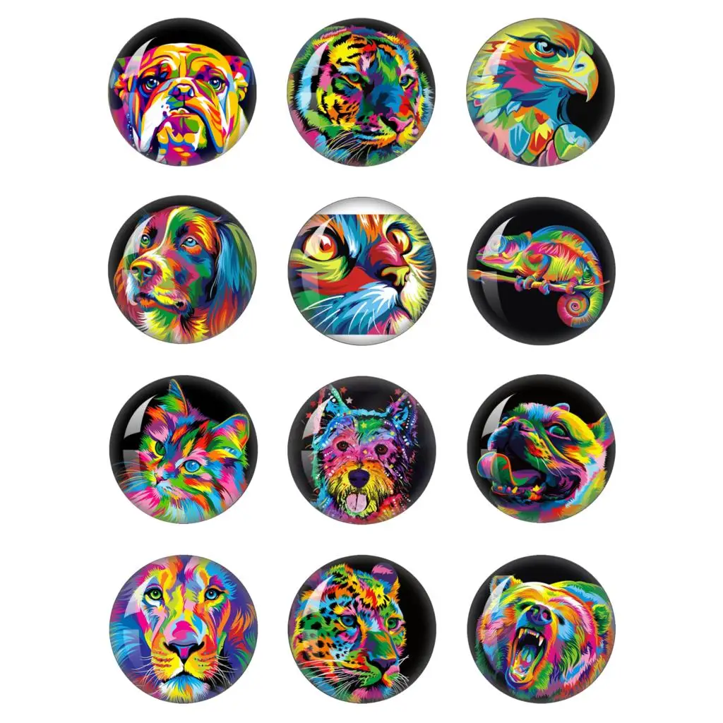 New Color Oil Painting Animals 12 Pieces Of Round Glass 12mm-40mm Pure Handmade Creative Picture Jewelry Making Findings
New Color Oil Painting Animals 12 Pieces Of Round Glass 12mm-40mm Pure Handmade Creative Picture Jewelry Making Findings