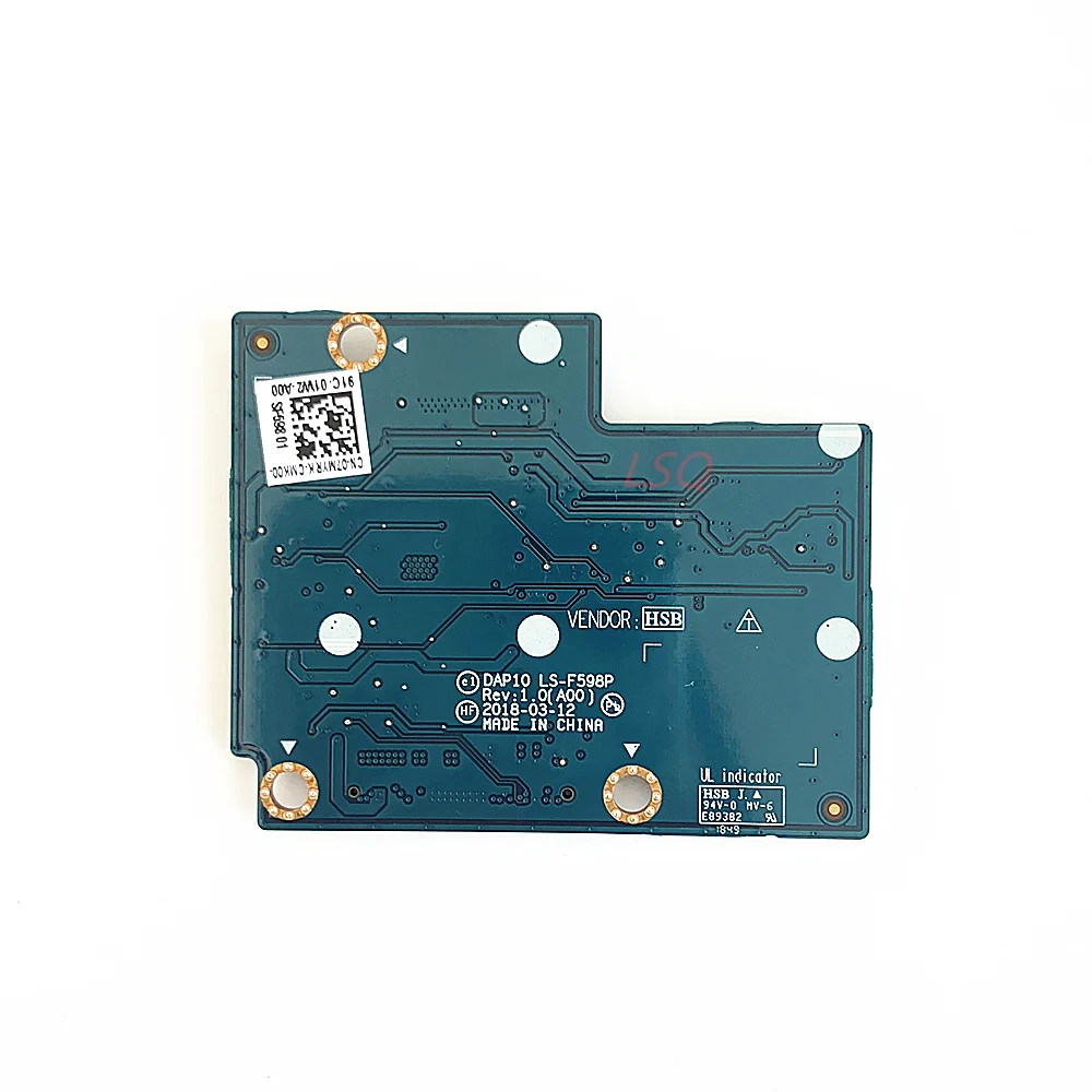 LS-F598P For Dell Precision 7530 7540 M7530 Battery Connector Circuit Board 100% Test OK
LS-F598P For Dell Precision 7530 7540 M7530 Battery Connector Circuit Board 100% Test OK