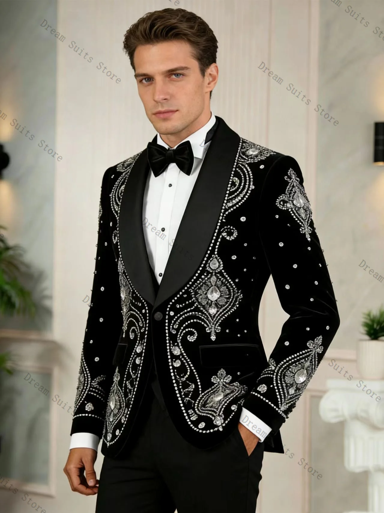 Мужской костюм Black Crystal, комплект из 2 предметов: пиджак и брюки, хлопковый, на заказ, для офиса, свадьбы, выпускного вечера
Мужской костюм Black Crystal, комплект из 2 предметов: пиджак и брюки, хлопковый, на заказ, для офиса, свадьбы, выпускного вечера