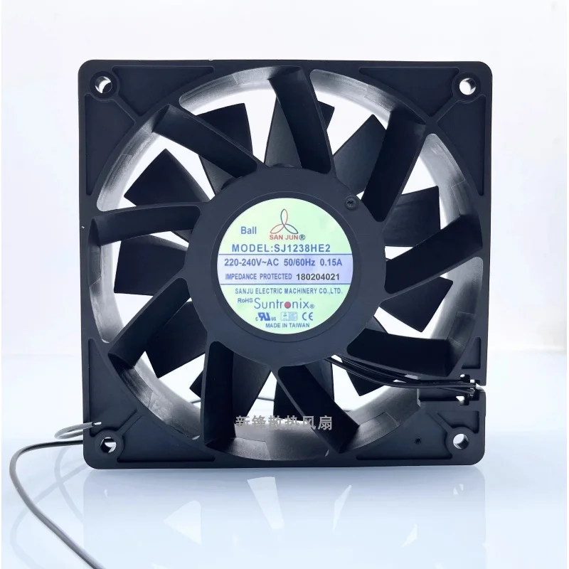 S+ SANJUN SJ1238HE2 AC220V 0.15A 12CM 2-Wire Cabinet Cooling Fan
S+ SANJUN SJ1238HE2 AC220V 0.15A 12CM 2-Wire Cabinet Cooling Fan