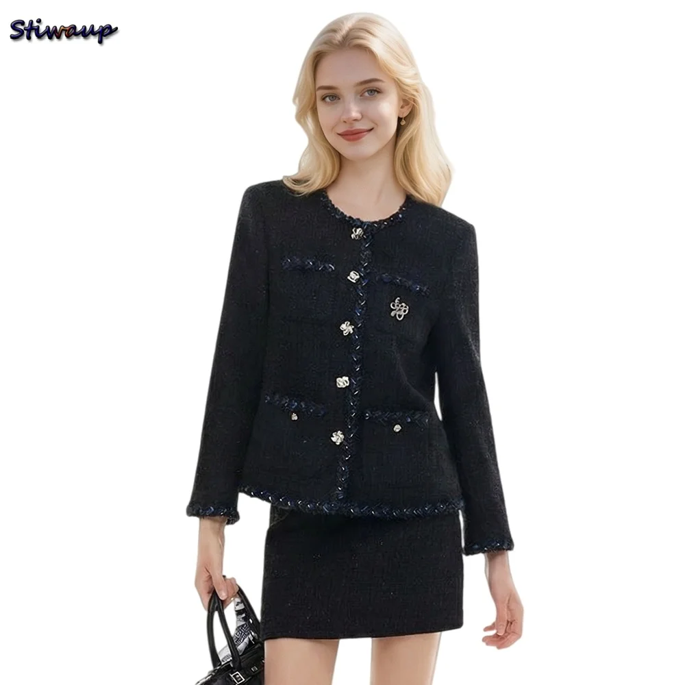 Woman Suit Skirt Elegant Blue Sparkle Decoration 2026 Spring Women's New in Matching Sets Jacket Skirt Suit Woman High Quality
Woman Suit Skirt Elegant Blue Sparkle Decoration 2026 Spring Women's New in Matching Sets Jacket Skirt Suit Woman High Quality