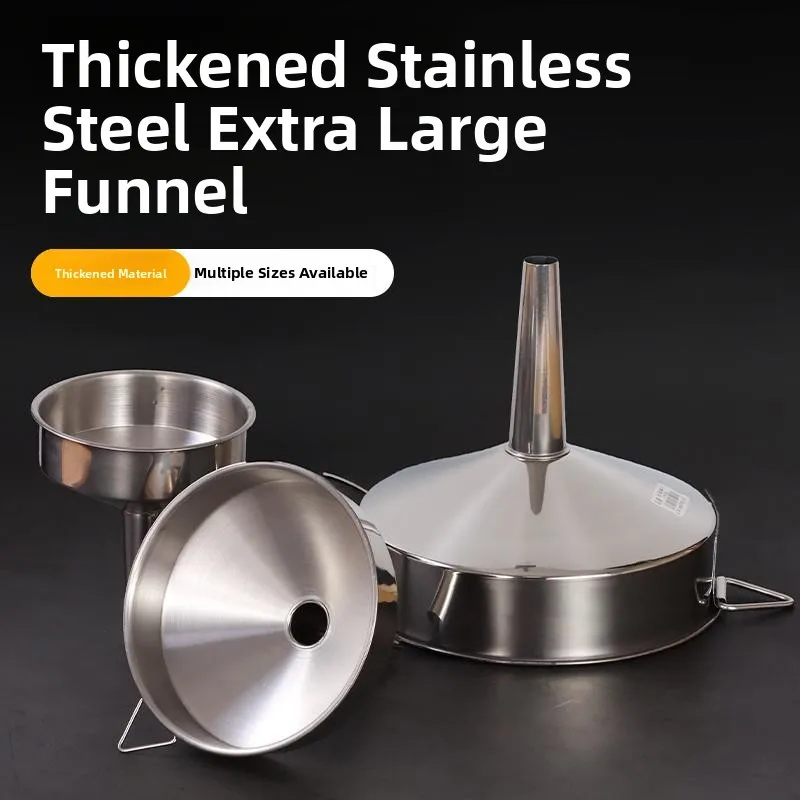 Thiened Extra Large Stainl Steel Industrial Funnel Fuel Oil Dispenser Large Diameter Commercial Feed Funnel Metal
Thiened Extra Large Stainl Steel Industrial Funnel Fuel Oil Dispenser Large Diameter Commercial Feed Funnel Metal