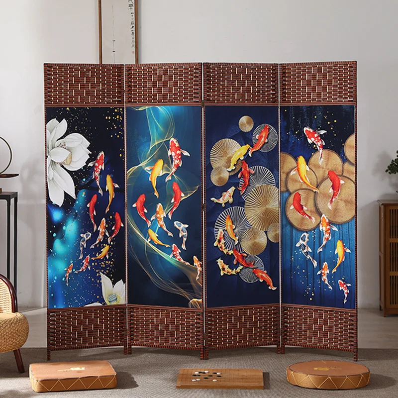 4-Panel Simple living room home office wooden frame floor screen hotel partition folding screen
4-Panel Simple living room home office wooden frame floor screen hotel partition folding screen