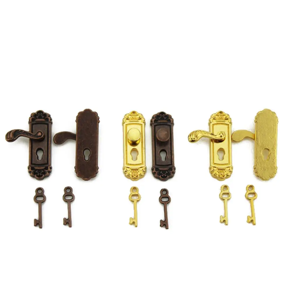 Vintage Metal Lock Key 1/12 Scale Dollhouse Miniature Door Lock and Key Doll House Fairy Door DIY Accessories
Vintage Metal Lock Key 1/12 Scale Dollhouse Miniature Door Lock and Key Doll House Fairy Door DIY Accessories
