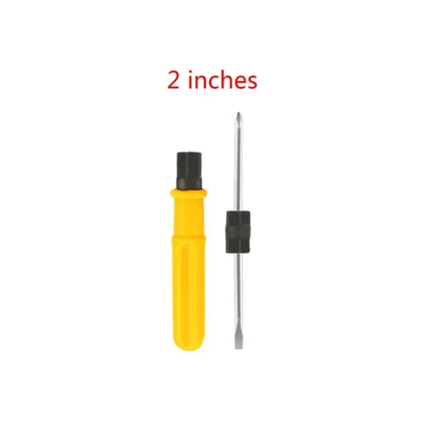 1pc Dual Head Screwdriver Yellow Handle Slotted Cross Driver Bits 2 3 4 Inch Multi-Purpose Hand Repair Screwdrivers
1pc Dual Head Screwdriver Yellow Handle Slotted Cross Driver Bits 2 3 4 Inch Multi-Purpose Hand Repair Screwdrivers