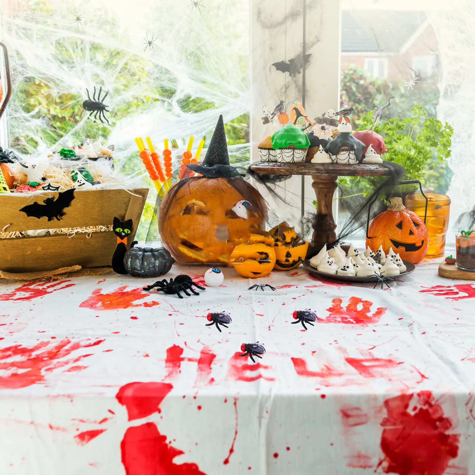 50pcs Fake Fly Prop Vivid Life-Like Design Durable Plastic Tricky For Halloween April Fools Day Haunted House Decor
50pcs Fake Fly Prop Vivid Life-Like Design Durable Plastic Tricky For Halloween April Fools Day Haunted House Decor