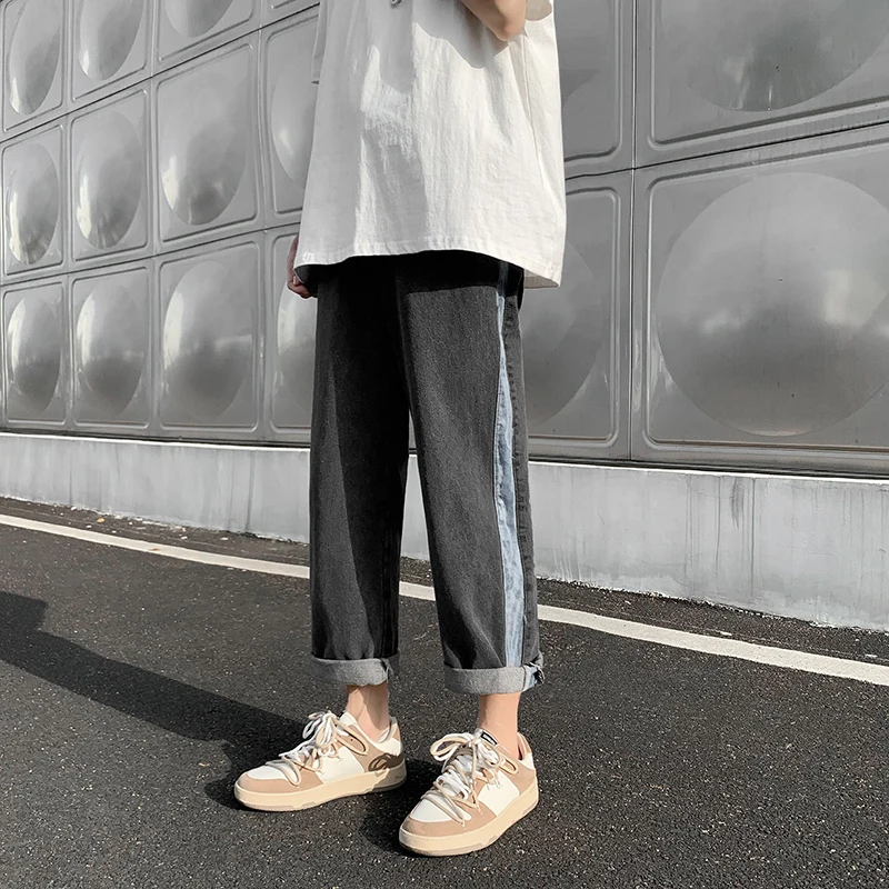Men's Summer Thin INS Trendy Loose Straight High Street Haome Casual Japanese Sle Splicing Wide Leg Jeans Casual Jeans
Men's Summer Thin INS Trendy Loose Straight High Street Haome Casual Japanese Sle Splicing Wide Leg Jeans Casual Jeans