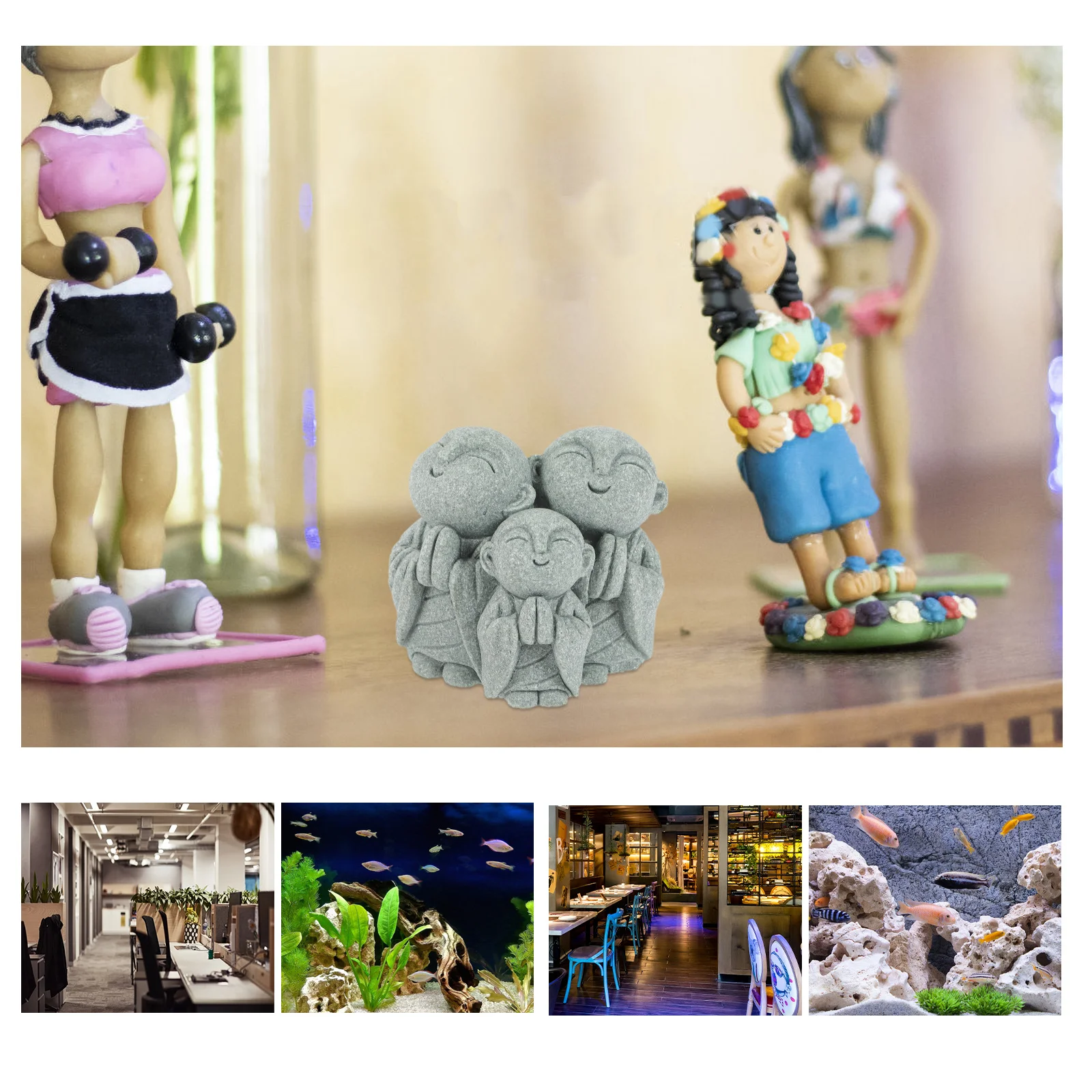 1 set Monk Decor Set Fish Tank Ornament For Aquarium Freshwater Seawater Home Office Study Room Buddha Statue Miniture Landscape
1 set Monk Decor Set Fish Tank Ornament For Aquarium Freshwater Seawater Home Office Study Room Buddha Statue Miniture Landscape