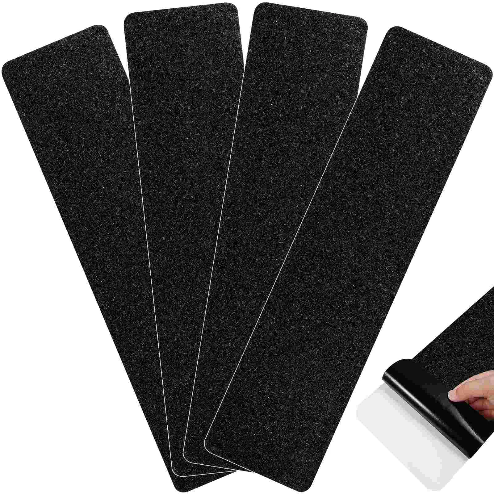 4 Pcs Anti-slip Strip Non Skid Tape for Stairs Running Tread Treads Outdoor Black Nonslip Grip Travel
4 Pcs Anti-slip Strip Non Skid Tape for Stairs Running Tread Treads Outdoor Black Nonslip Grip Travel
