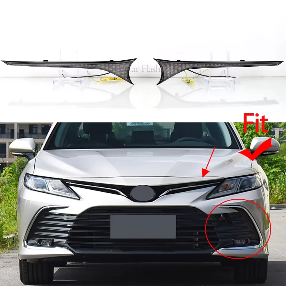 Car LED DRL Grille Lamp For Toyota Camry 2021 2022 2023 Front Bumper Fog Daytime Running Light Turn Signal
Car LED DRL Grille Lamp For Toyota Camry 2021 2022 2023 Front Bumper Fog Daytime Running Light Turn Signal