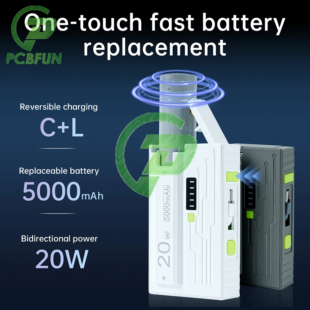 21700 Universal Battery Charger Case DIY Power Bank Box 20W Fast Charging Power Bank Box Type C
21700 Universal Battery Charger Case DIY Power Bank Box 20W Fast Charging Power Bank Box Type C