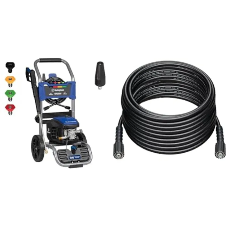 3000 PSI 1.76 GPM Electric Pressure Washer Bundle with 50 ft Hose for Efficient Cleaning of Cars Fences Driveways
3000 PSI 1.76 GPM Electric Pressure Washer Bundle with 50 ft Hose for Efficient Cleaning of Cars Fences Driveways