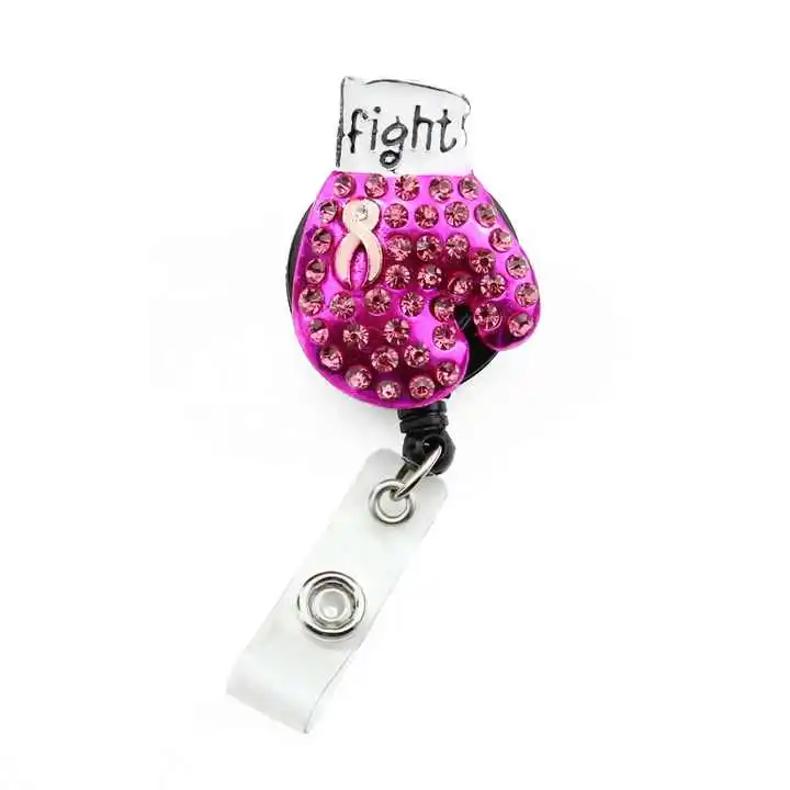 Medical Breast Cancer Awareness Pink Ribbon Retractable Sparkles Badge Holder Reel Nursing Accessories
Medical Breast Cancer Awareness Pink Ribbon Retractable Sparkles Badge Holder Reel Nursing Accessories
