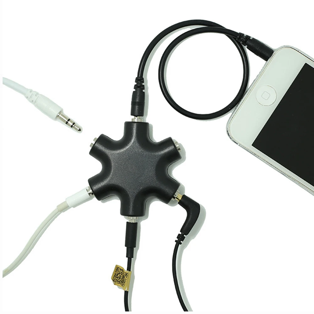 3.5mm Earphone Audio Splitter Male to Female Cable 5 Way Port Aux Music Sound Output Stereo Headset Extension
3.5mm Earphone Audio Splitter Male to Female Cable 5 Way Port Aux Music Sound Output Stereo Headset Extension