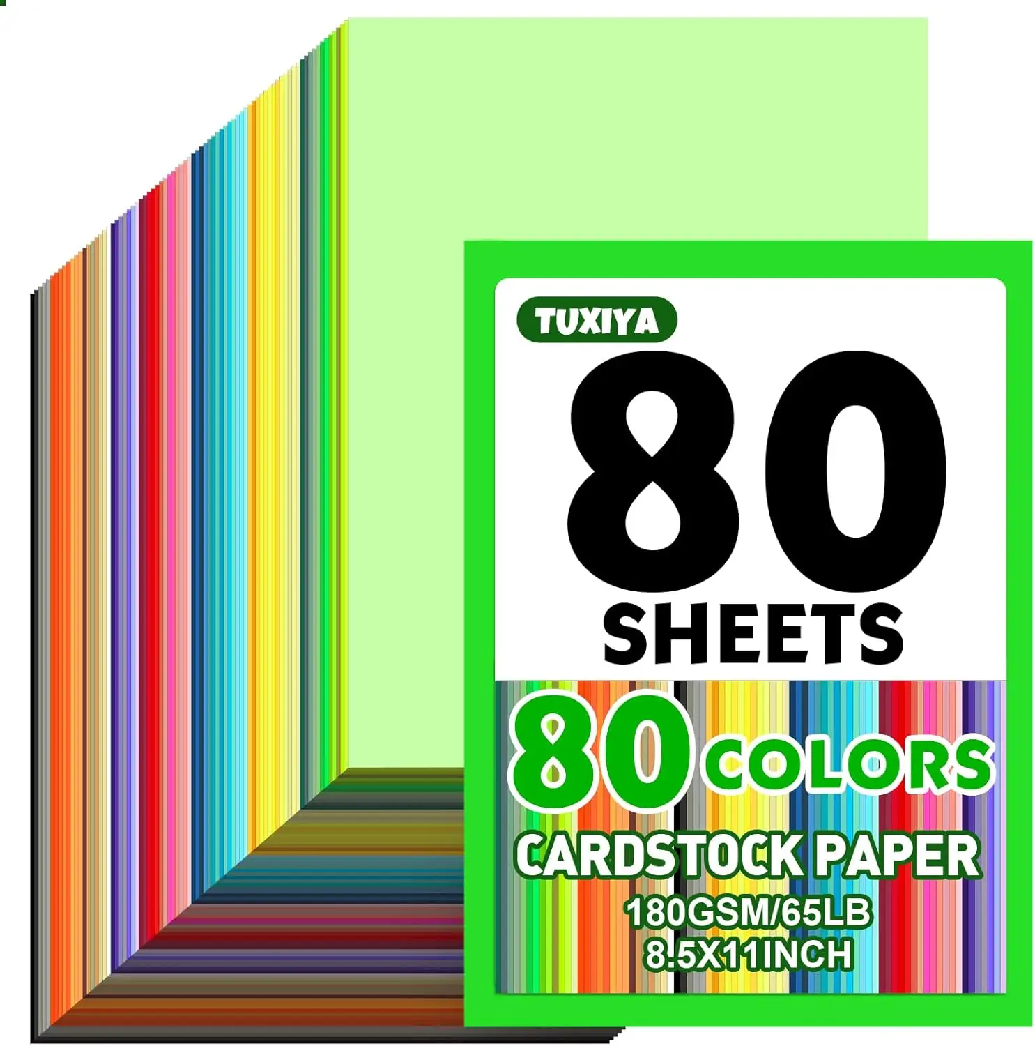 80 Sheets 8.5x11 Colored Cardstock, 180 GSM Heavyweight Construction Paper for Printing, Card Making, DIY Crafts, School
80 Sheets 8.5x11 Colored Cardstock, 180 GSM Heavyweight Construction Paper for Printing, Card Making, DIY Crafts, School