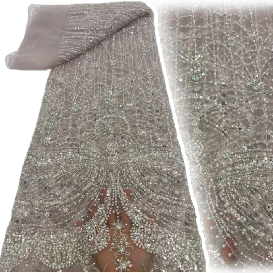 5yards Nigerian Blue Customised African Groom Heavy Beaded Lace Fabric French Tulle Sequin Lace Fabric Women's Party Dresss 2234
5yards Nigerian Blue Customised African Groom Heavy Beaded Lace Fabric French Tulle Sequin Lace Fabric Women's Party Dresss 2234