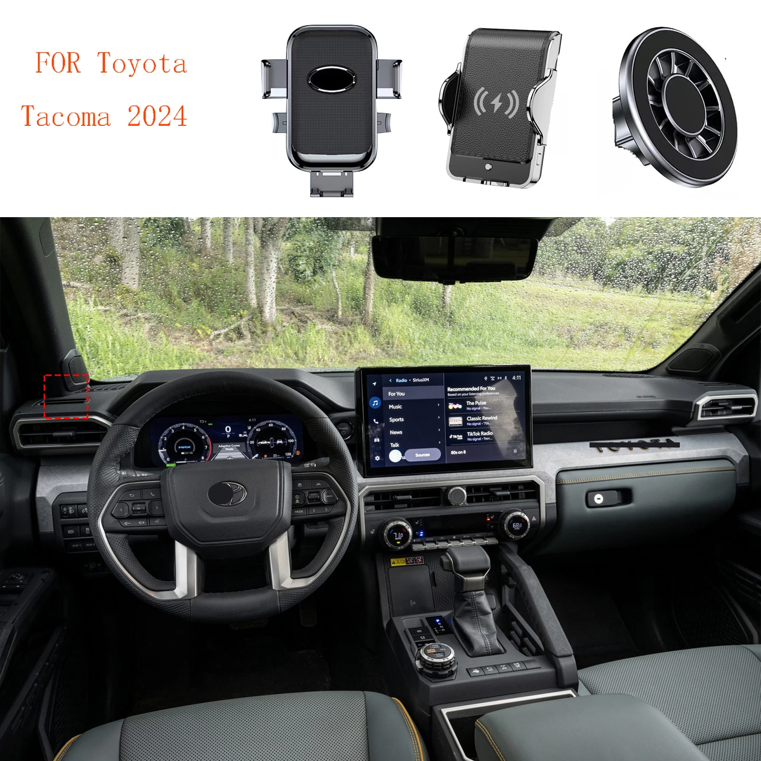 For Toyota Tacoma 2024 Magnetic Car Phone Holder GPS Screen Fixed Fast Wireless Charging Mobile Phone Mount Accessories
For Toyota Tacoma 2024 Magnetic Car Phone Holder GPS Screen Fixed Fast Wireless Charging Mobile Phone Mount Accessories