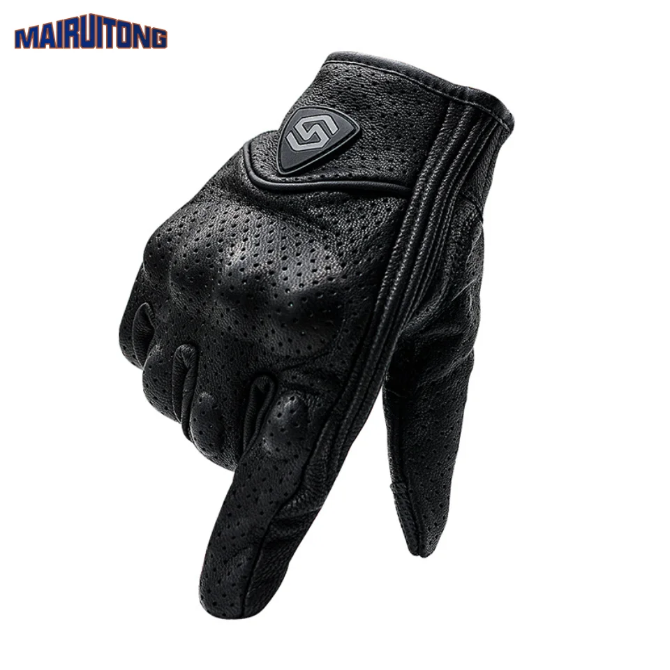 Motorcycle Riding Gloves Full Finger Touch Screen Windproof Leather, Off-road Racing Outdoor Gloves with Holes Breathable
Motorcycle Riding Gloves Full Finger Touch Screen Windproof Leather, Off-road Racing Outdoor Gloves with Holes Breathable
