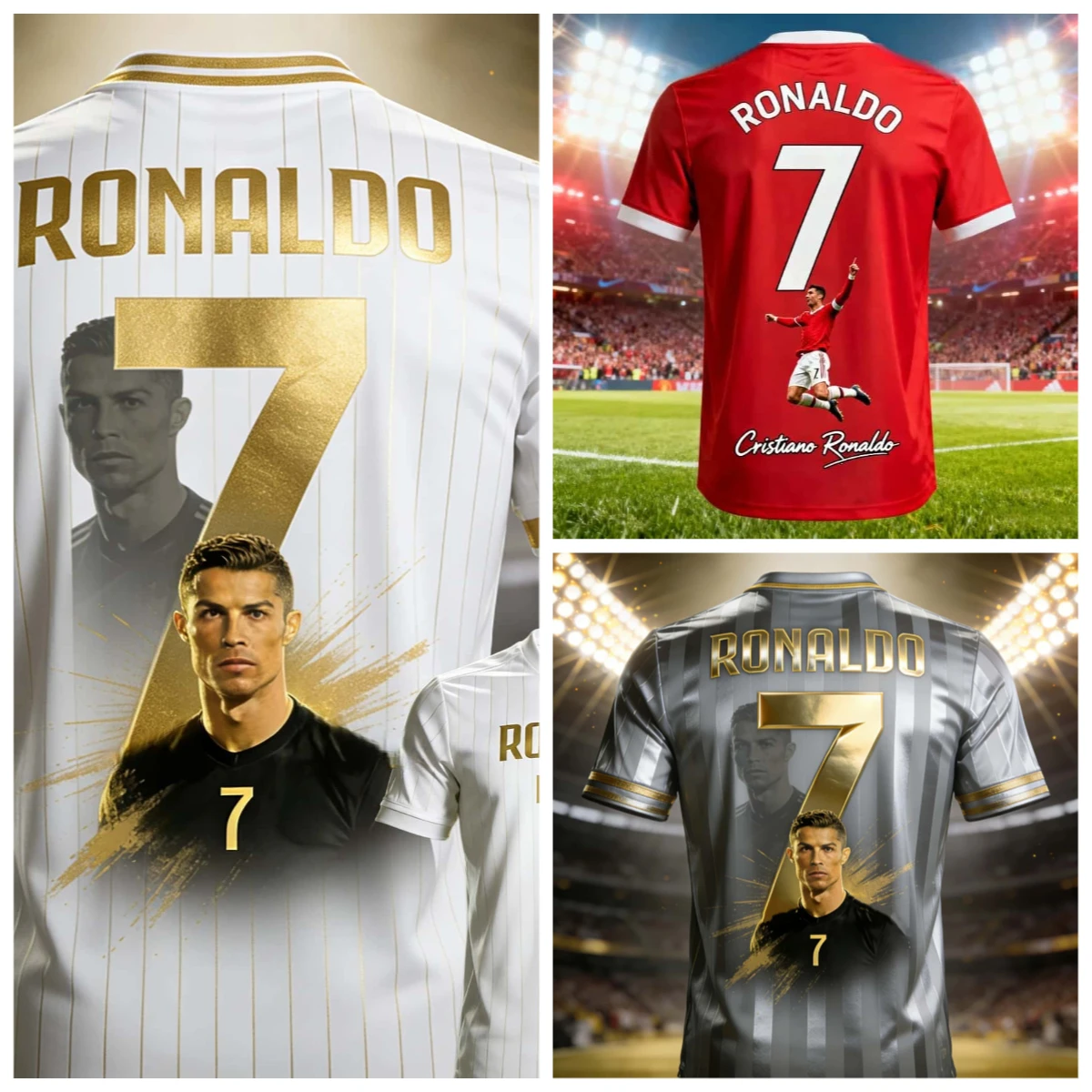 Summer Hot Selling Family Matching Ronaldo No.7 # Fan Commemorative Suit 3D Neutral Loose Quick Drying Sports T-shirt
Summer Hot Selling Family Matching Ronaldo No.7 # Fan Commemorative Suit 3D Neutral Loose Quick Drying Sports T-shirt