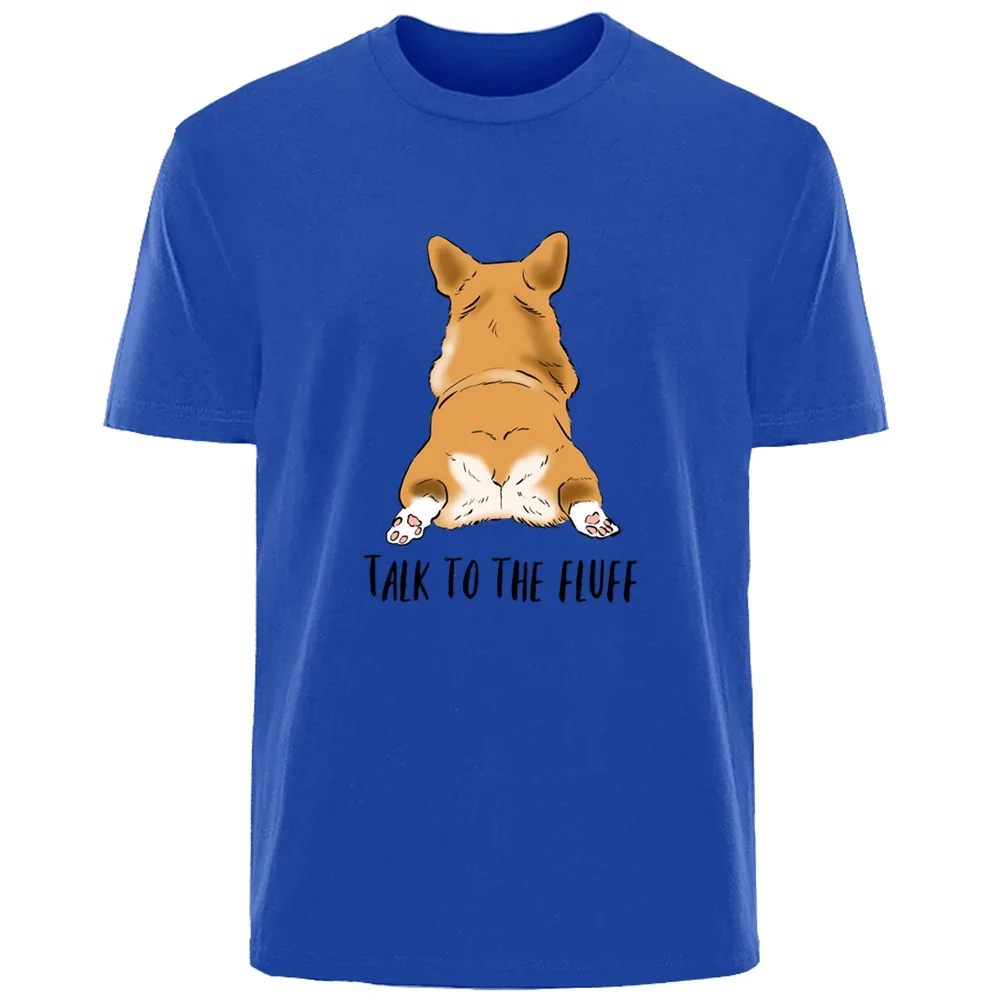Fun and cute Corgi Summer 100% cotton printed T-shirt Men's fashion Casual T-shirt Loose Breathable sports short sleeve top
Fun and cute Corgi Summer 100% cotton printed T-shirt Men's fashion Casual T-shirt Loose Breathable sports short sleeve top