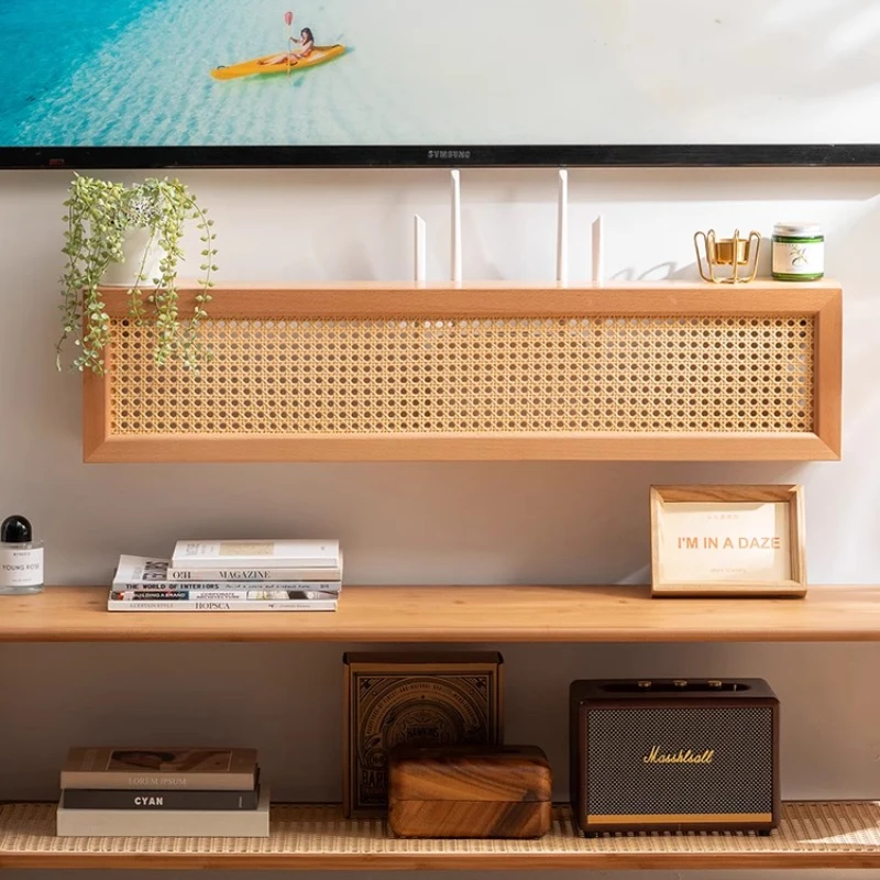 Woven Rattan Router Organizer Box Solid Wood Cable Management WiFi Modem and Power Strip Occlusion Living Room Storage Solution
Woven Rattan Router Organizer Box Solid Wood Cable Management WiFi Modem and Power Strip Occlusion Living Room Storage Solution