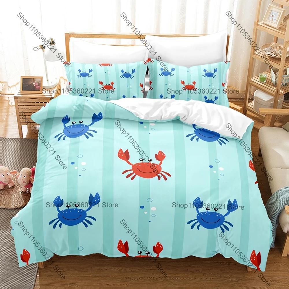Kawaii Cartoon Crab Bedding Set Single Twin Full Queen King Size Bed Set Adult Bedroom Duvetcover Sets Anime Bed Sheet Set
Kawaii Cartoon Crab Bedding Set Single Twin Full Queen King Size Bed Set Adult Bedroom Duvetcover Sets Anime Bed Sheet Set