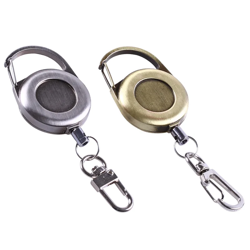 Retro Rust Brass Color Metal Easy to Pull Buckle Telescopic Keychain Outdoor Carabiner Keyring Anti-lost Anti-theft Key chains
Retro Rust Brass Color Metal Easy to Pull Buckle Telescopic Keychain Outdoor Carabiner Keyring Anti-lost Anti-theft Key chains