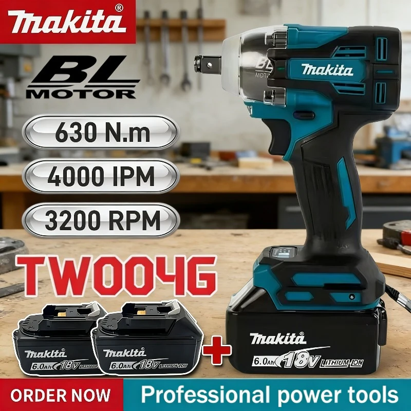 Аккумуляторный ударный гайковерт Makita TW004G с высоким крутящим моментом, бесщеточный, 18В, для авторемонта, электроинструмент
Аккумуляторный ударный гайковерт Makita TW004G с высоким крутящим моментом, бесщеточный, 18В, для авторемонта, электроинструмент