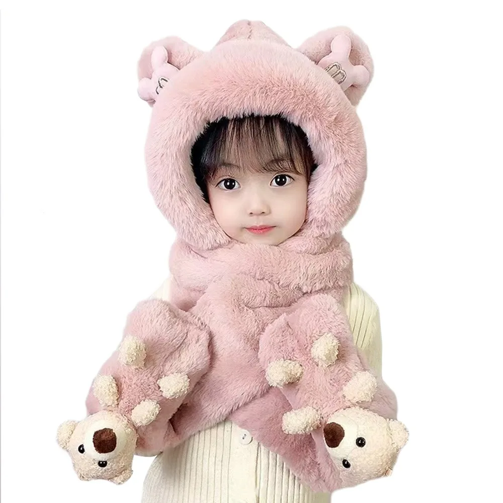 Gift Thick Hats Scarf Gloves Set Warm Fluffy 3-in-1 Soft Hat Windproof With Long Scarf Ear Protection Cap Toddler
Gift Thick Hats Scarf Gloves Set Warm Fluffy 3-in-1 Soft Hat Windproof With Long Scarf Ear Protection Cap Toddler