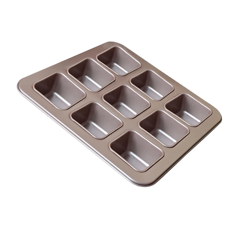 Non stick Cake Mold Square Baking Pan Carbon Steel 9 grid Kitchen Bakeware Uniform Heating Easy Stripping
Non stick Cake Mold Square Baking Pan Carbon Steel 9 grid Kitchen Bakeware Uniform Heating Easy Stripping