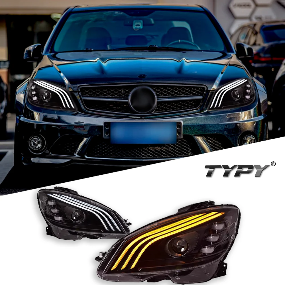 TYPY автомобильная фара для Benz C Class W204 2007-2010, обновленная модифицированная новая светодиодная фара с динамическим указателем поворота DRL, автоаксессуары
TYPY автомобильная фара для Benz C Class W204 2007-2010, обновленная модифицированная новая светодиодная фара с динамическим указателем поворота DRL, автоаксессуары