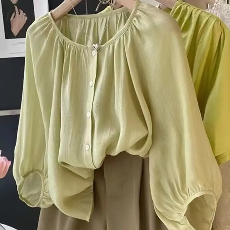 2026 Summer Collection New Large-Sized Women's Loose 100-Yard Encrypted Mulberry Cotton Half-Sleeve Shirt Women
2026 Summer Collection New Large-Sized Women's Loose 100-Yard Encrypted Mulberry Cotton Half-Sleeve Shirt Women