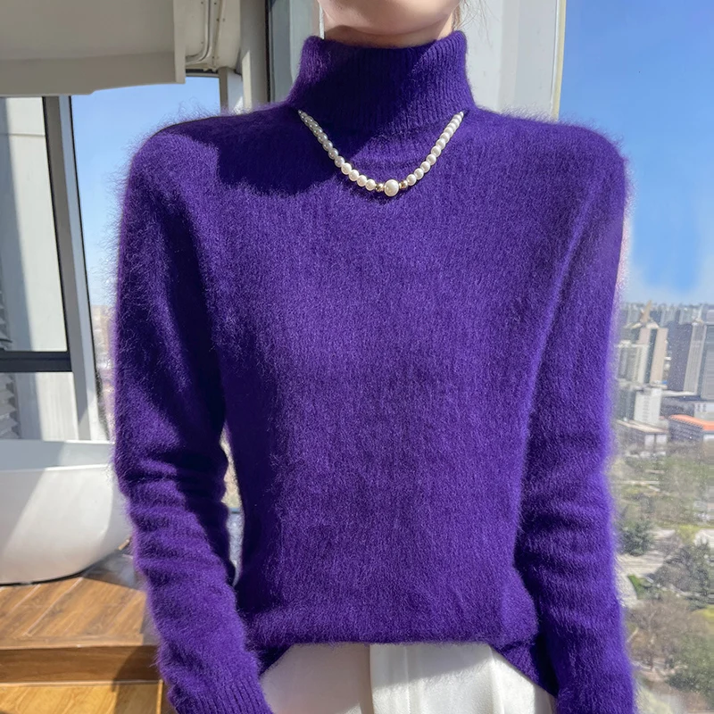 Теплый зимний свитер из 100% норки и кашемира, пуловер, женская водолазка с длинным рукавом, трикотаж, базовая элегантная одежда, топы
Теплый зимний свитер из 100% норки и кашемира, пуловер, женская водолазка с длинным рукавом, трикотаж, базовая элегантная одежда, топы