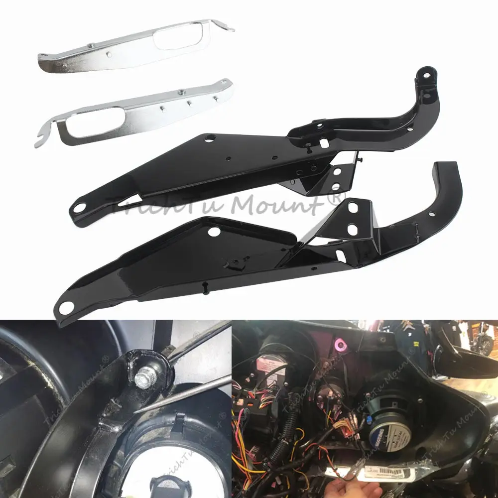 Batwing Inner Fairing Support Mount Speaker Bracket Holder Motorcycle Accessories For Harley Electra Glide Street Glide 1996-13
Batwing Inner Fairing Support Mount Speaker Bracket Holder Motorcycle Accessories For Harley Electra Glide Street Glide 1996-13
