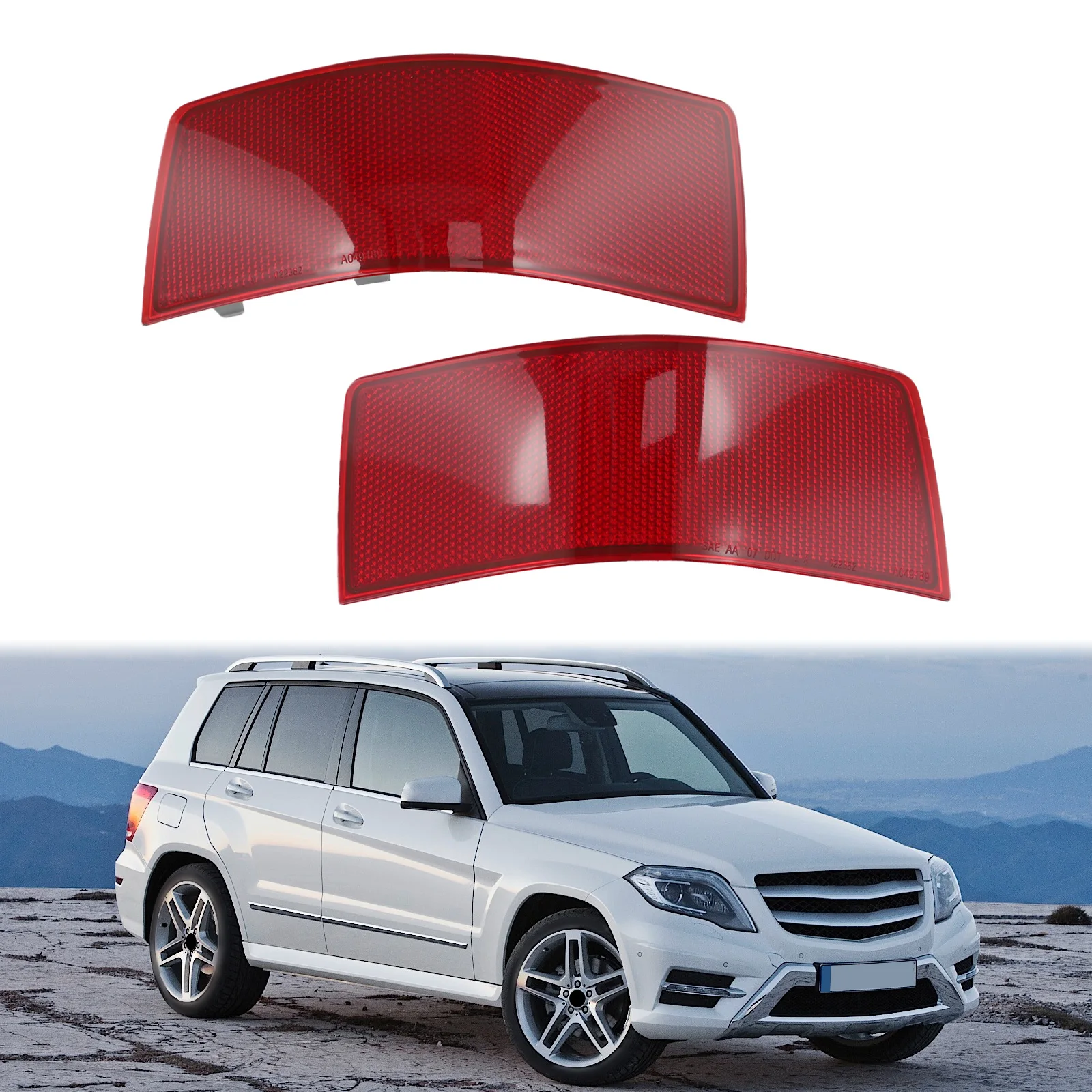 2PCS Rear Bumper Reflector Light WWarning Lamp For Mercedes-Benz For GLK-Class For GLK250 For GLK350 2048200274
2PCS Rear Bumper Reflector Light WWarning Lamp For Mercedes-Benz For GLK-Class For GLK250 For GLK350 2048200274