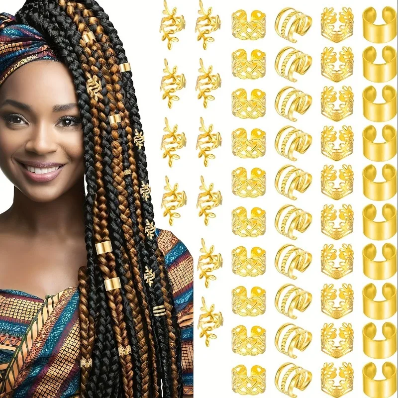 50PCS Fake Hair Crochet Braid Rings Dreadlocks Cuffs Kit Hollow Design DIY Hair Decor High Quality for Birthday Party or Gift
50PCS Fake Hair Crochet Braid Rings Dreadlocks Cuffs Kit Hollow Design DIY Hair Decor High Quality for Birthday Party or Gift