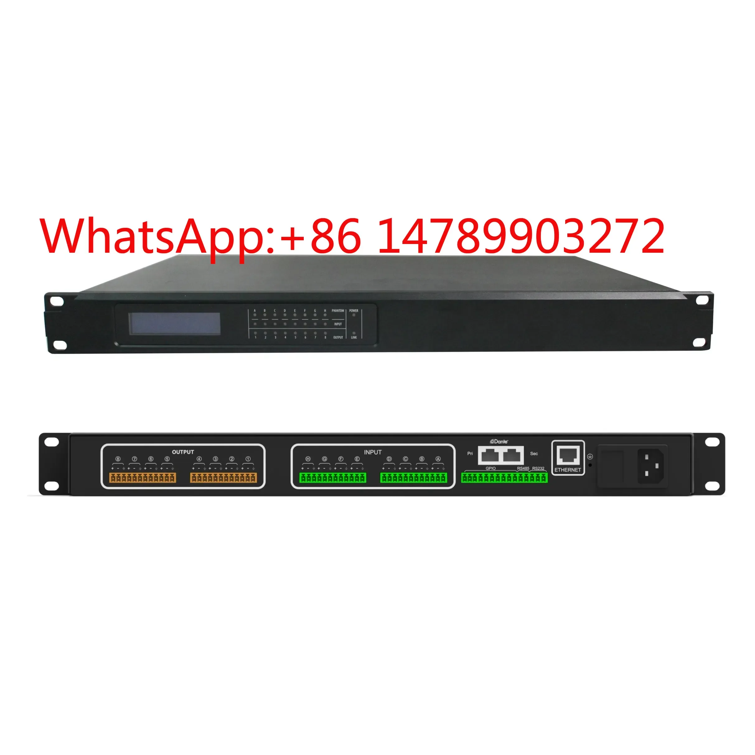16 In 16 Out Dante DSP Processor AC100-240V PA System Sound Equipment
16 In 16 Out Dante DSP Processor AC100-240V PA System Sound Equipment