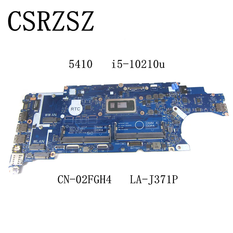 Материнская плата для ноутбука Dell Latitude 5410 с фотографической планкой i5-10210u 02FGH4 2FGH4 LA-J371P
Материнская плата для ноутбука Dell Latitude 5410 с фотографической планкой i5-10210u 02FGH4 2FGH4 LA-J371P