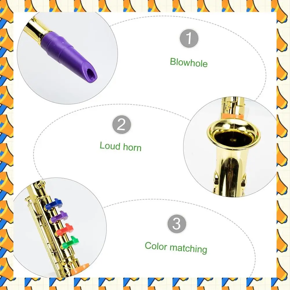 ABYB Saxophone Children's Musical Instrument Children's Simulation Musical Instrument Eight-Tone Saxophone House Music 
ABYB Saxophone Children's Musical Instrument Children's Simulation Musical Instrument Eight-Tone Saxophone House Music