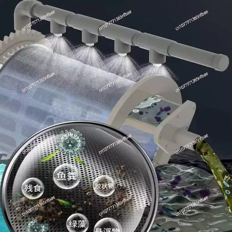 20 Ton Good Drum Micro Filter Fish Pond Drum Machine Filter Aquaculture Automatic Backwashing Koi Pond Water Circulation System
20 Ton Good Drum Micro Filter Fish Pond Drum Machine Filter Aquaculture Automatic Backwashing Koi Pond Water Circulation System