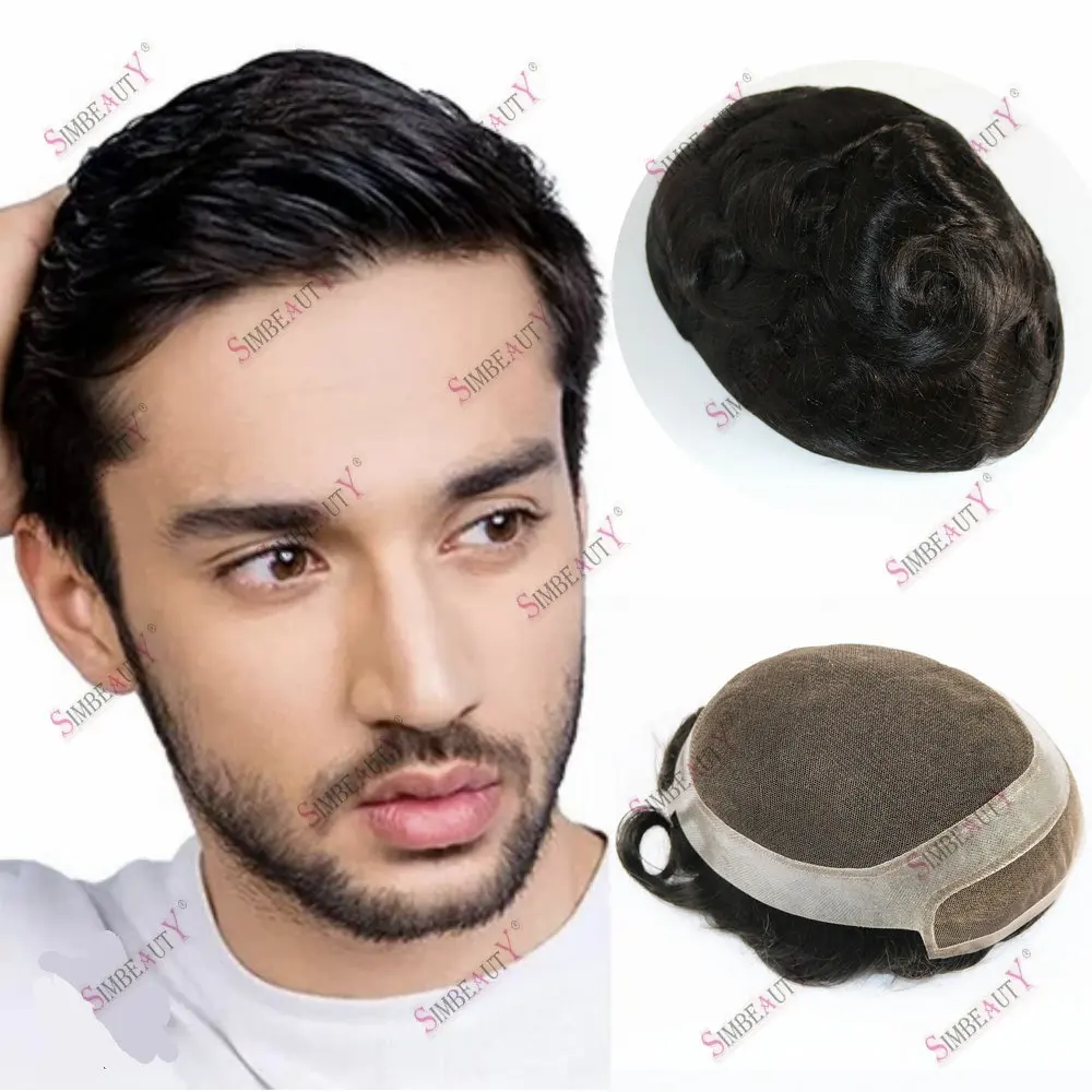 Mens Toupee Human Hair 6x8/8x10" Man Wigs Undetectable HD Swiss Lace With PU Bleached Knots Men's Hair Replacement System 6 Inch
Mens Toupee Human Hair 6x8/8x10" Man Wigs Undetectable HD Swiss Lace With PU Bleached Knots Men's Hair Replacement System 6 Inch