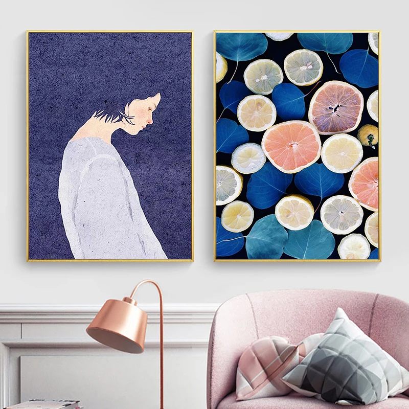 2pcs/Set Modern Figure Female Lemon Slice Canvas Poster Wall Art, Picture Wall Decoration, Living Room Home Decoration Print
2pcs/Set Modern Figure Female Lemon Slice Canvas Poster Wall Art, Picture Wall Decoration, Living Room Home Decoration Print